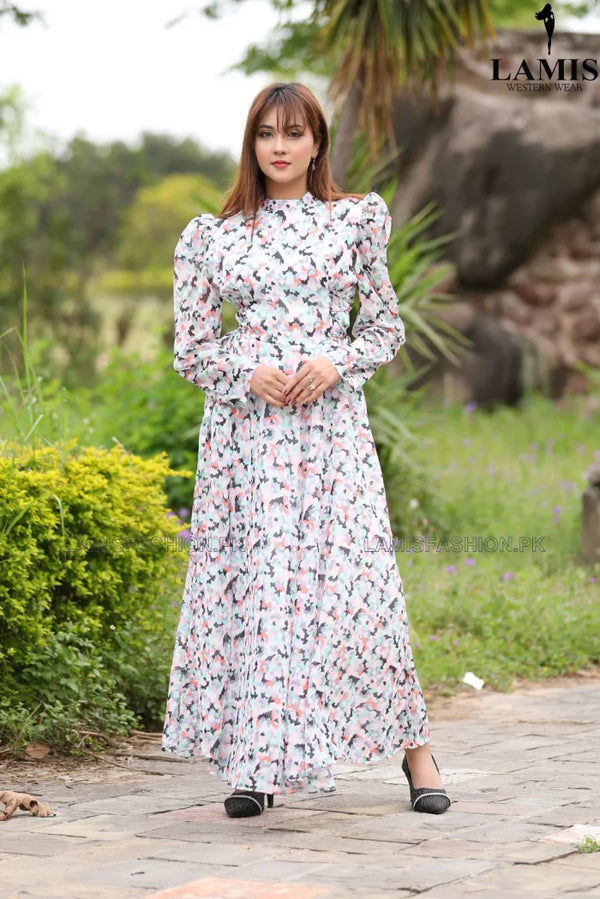 Formal Printed Maxi (Long Dress