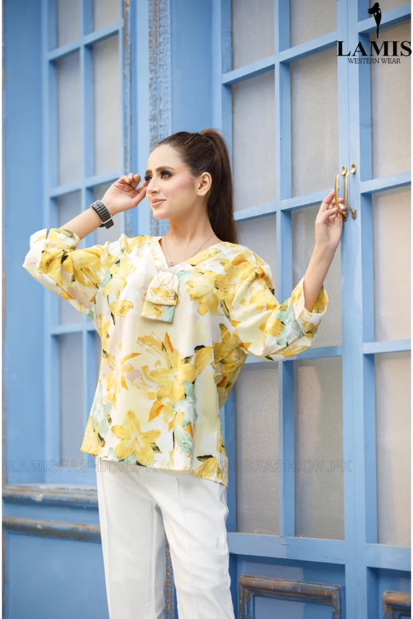 IMP Printed Top TVG#552 Yellow