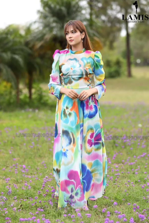 Formal Printed Maxi (Long Dress)